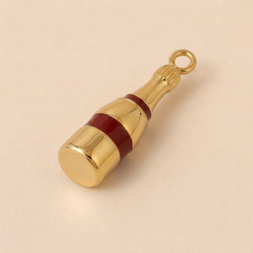Champagne Bottle Charm alternate view