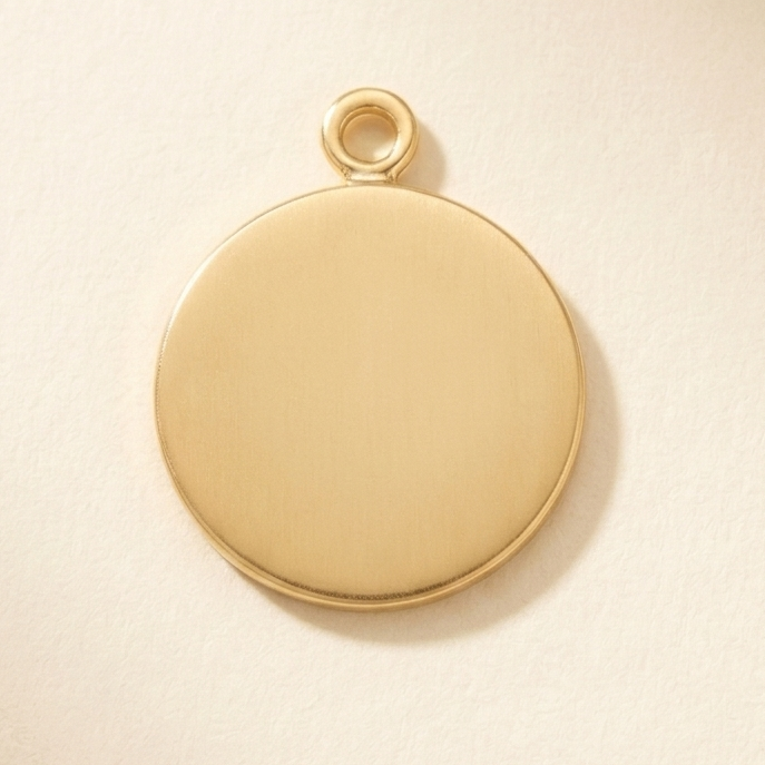 Globe Charm engraving preview